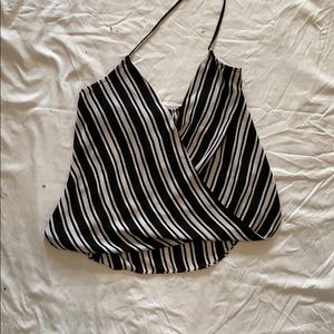 Small olivaceous halter top